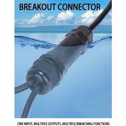IP68 Waterproof Connector Assembly Type Wire And Cable Breakout Connector 2/3/4/5PIN Optional.