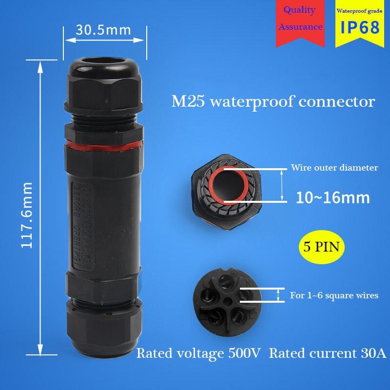 IP68 Waterproof Connector Assembly Type Wire And Cable Quick Connector 2/3/4/5PIN Optional.