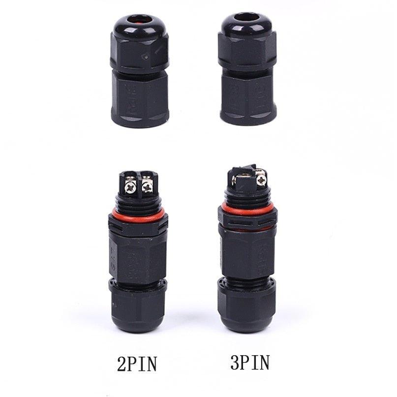 IP68 Waterproof Connector I-Type L16 2/3 Pin Electrical Terminal Adaptor Wire Connector.