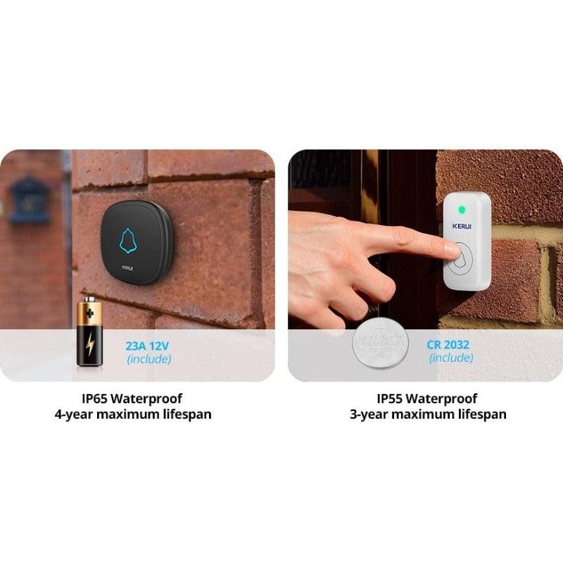 KERUI- M525 Outdoor Wireless Waterproof Doorbell | US/EU/UK Plug Optional.
