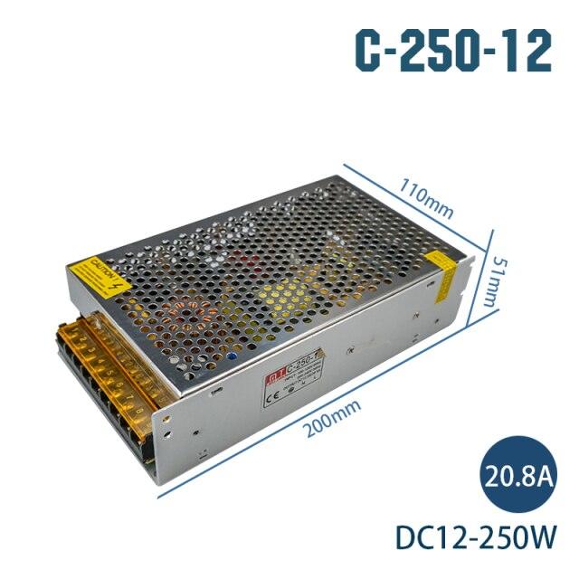 LATTUSO- Transformers 220V To 12V / Led Strip Power Adapter 1A-30A optional.