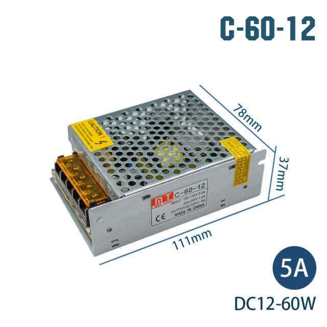 LATTUSO- Transformers 220V To 12V / Led Strip Power Adapter 1A-30A optional.