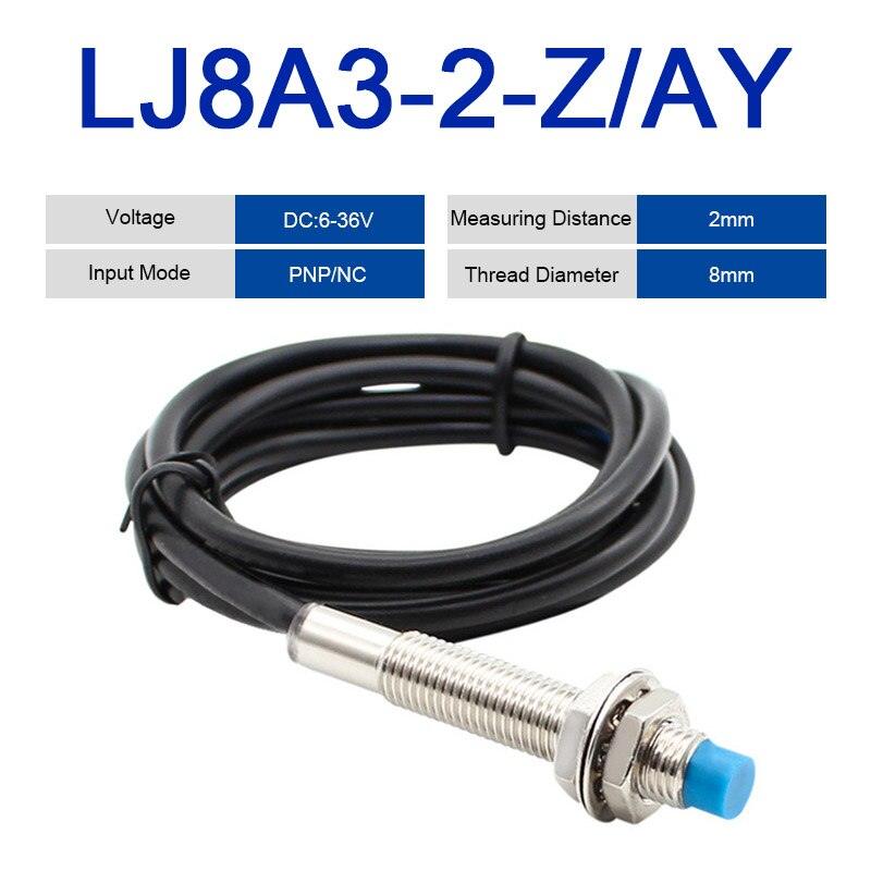 LJ8A3-2-Z-BX/AX Proximity Switch PNP/NPN NO NC M8 2mm Detect distance Inductive Sensor Switch.