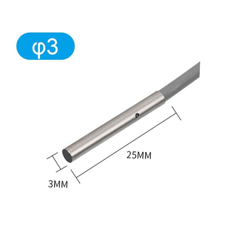M3/M4/M5/M6 Micro Proximity Switch Three Wire Inductive Sensor with 2m Cable IP68,metal sensor