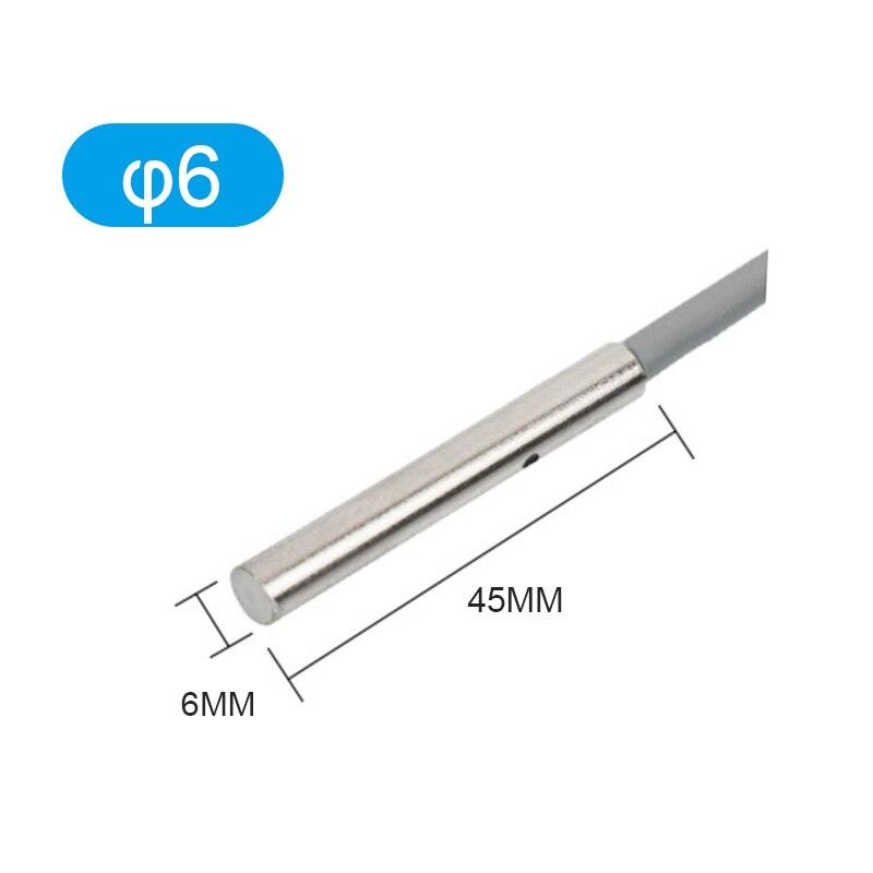M3/M4/M5/M6 Micro Proximity Switch Three Wire Inductive Sensor with 2m Cable IP68.