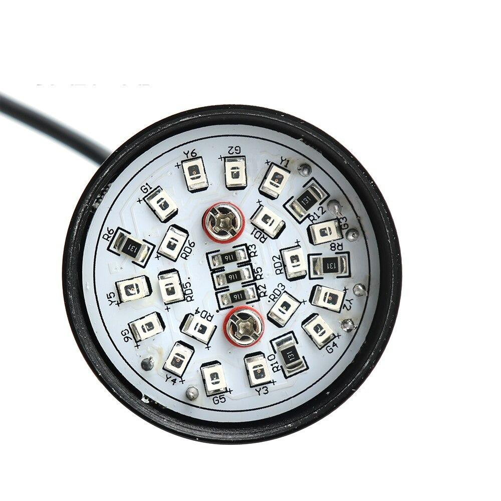 Machine Tool Three-color Light Buzzer Waterproof Semicircle Signal Warning Light Small Equipment LED 12V 24V Red Yellow Green.