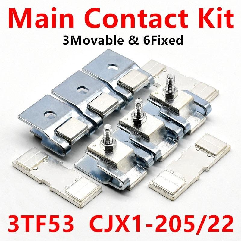 Main Contact Kit for 3TF53/ 3TY7530-0X Fixed and Moving CJX1-205/22 Accessories Replacement.