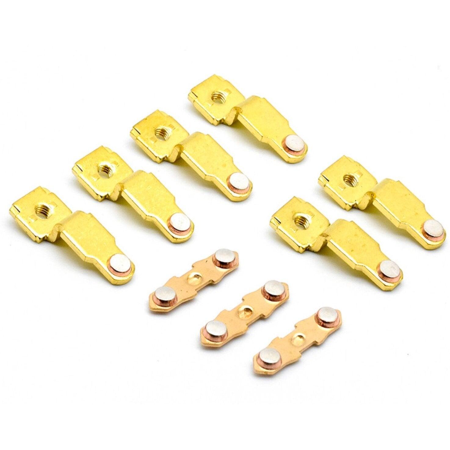 Main Contact Kit for Magnetic Contactor CJX2-3210 CJX2-3201 Stationary and Moving Contacts.