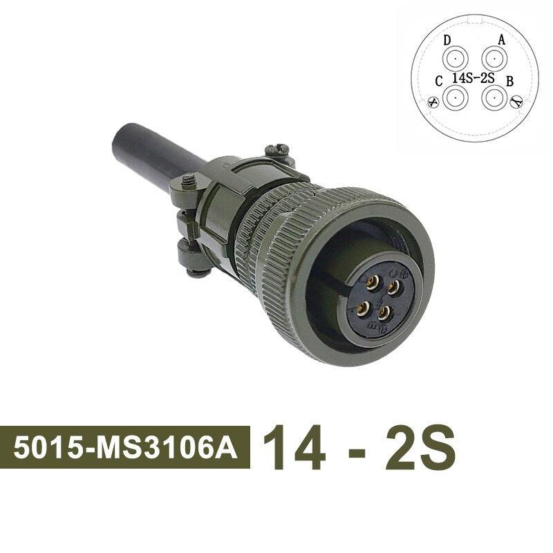 MIL STD Circular Connector MS3102A 14S-2 14S-5 14S-6 MIL-C 5015 Military Specification Connectors MS3106 MS3108 Plug&Socket.