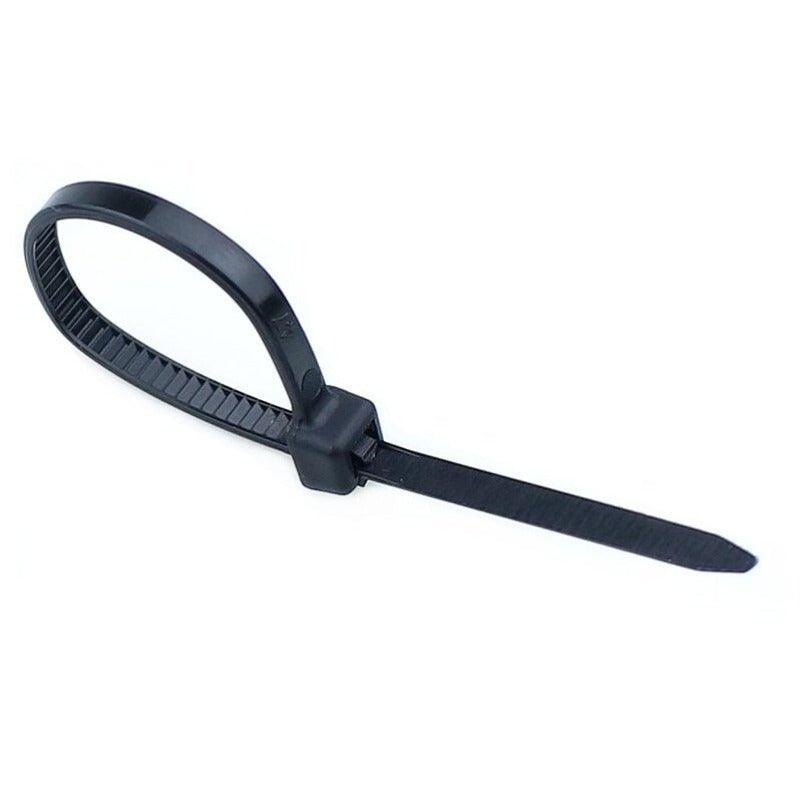 MR- 100PCS 3 X 60/80/100/120/150/200mm Wire Zip Ties/Black white Optional.