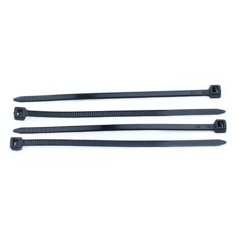 MR- 100PCS 3 X 60/80/100/120/150/200mm Wire Zip Ties/Black white Optional.