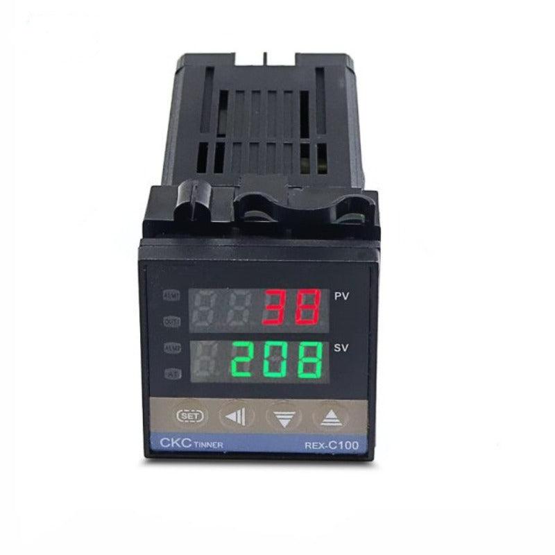 MR- Digital 220V PID REX-C100 Temperature Controller + max.40A SSR+K Thermocouple PID Controller Set + Heat Sink.