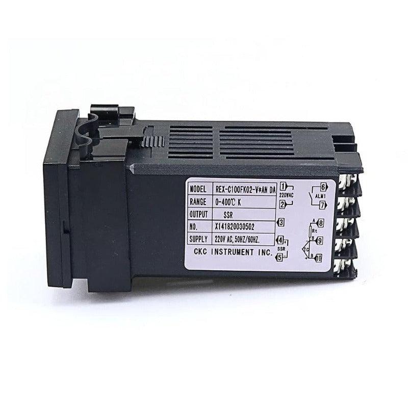 MR- Digital 220V PID REX-C100 Temperature Controller + max.40A SSR+K Thermocouple PID Controller Set + Heat Sink.