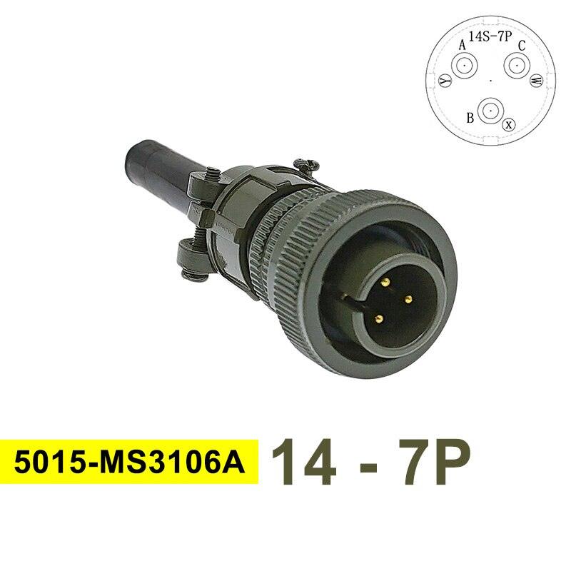 MS3102A MIL-C 5015 Circular Connector 14S-7 14S-9 MS3106A Plug&Socket MS3108A MIL STD Military Specification Connectors.