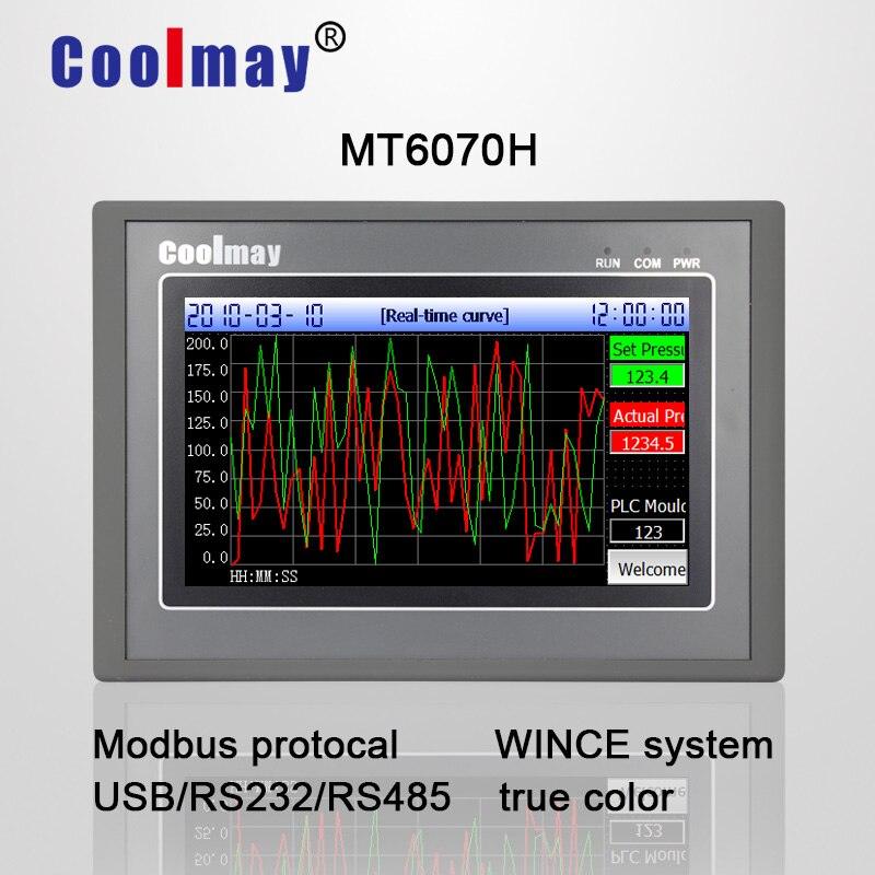 MT6070H-W 7 Inch TFT True Color 800*480 Pixels HMI Touch Panel with Ethernet Port.