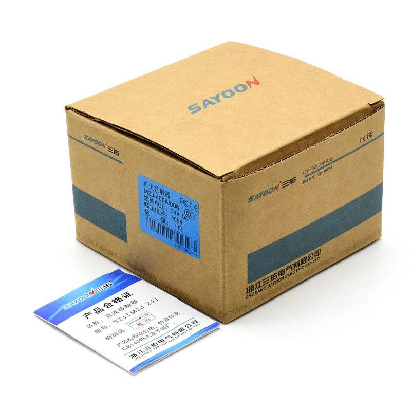 MZJ-400A ZJ400A 1NO Normal-Open 12V 24V 36V 48V 72V SZJ400A DC Contactor for Motor Forklift Electromobile Grab Vehicle Car Winch.