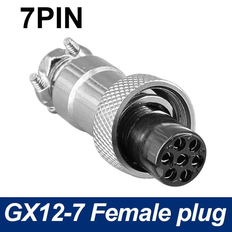 Only Female Plug 7/16 GX12 Cable Connector 2Pin3pin4pin 5pin6pin7Pin.