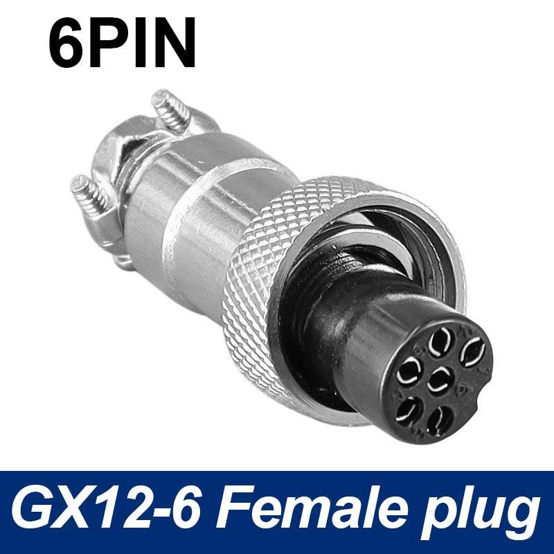 Only Female Plug 7/16 GX12 Cable Connector 2Pin3pin4pin 5pin6pin7Pin.