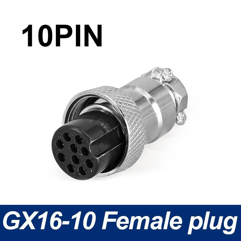 Only Female Plug connector 5/8 GX16 Aviation Circular Connector 2 Pin-10pin.