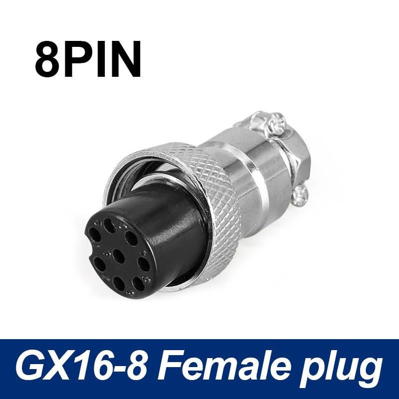 Only Female Plug connector 5/8 GX16 Aviation Circular Connector 2 Pin-10pin.