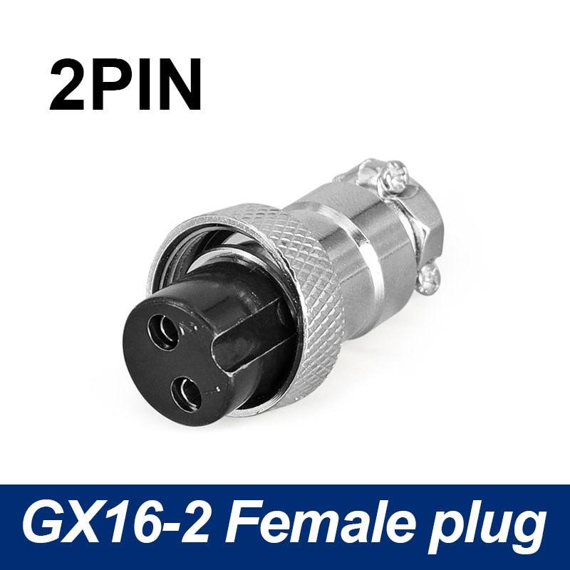 Only Female Plug connector 5/8 GX16 Aviation Circular Connector 2 Pin-10pin.