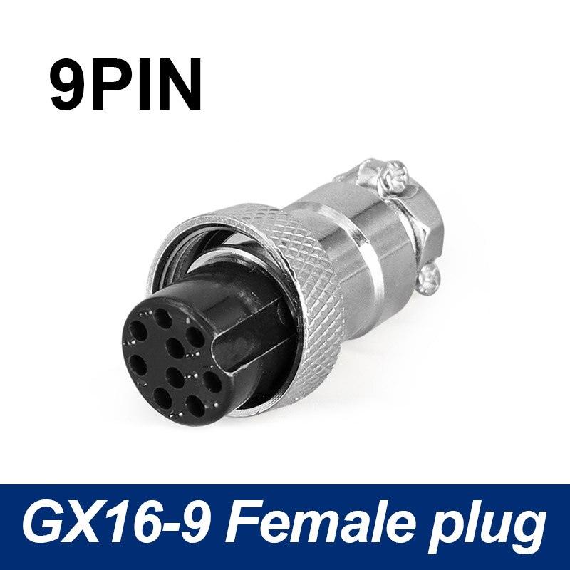 Only Female Plug connector 5/8 GX16 Aviation Circular Connector 2 Pin-10pin.