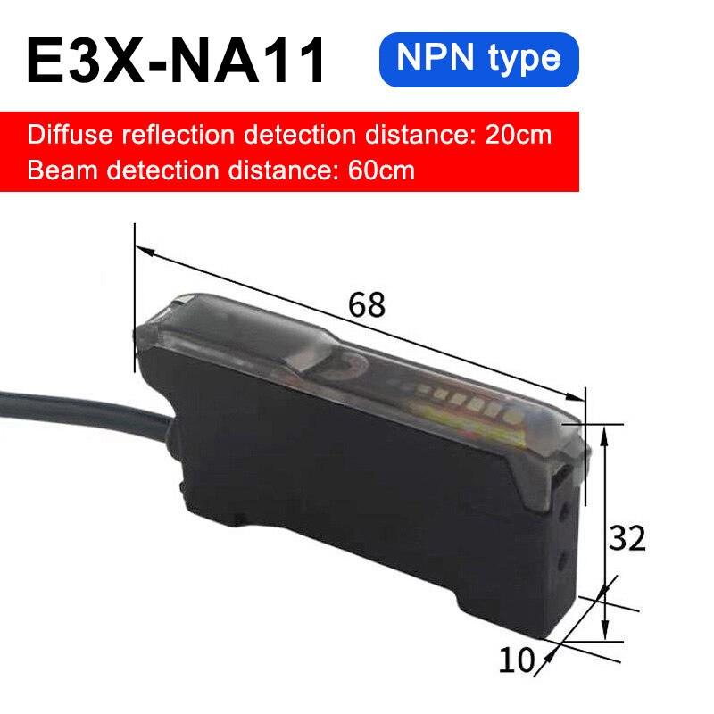 Optical Fiber Amplifier M3 M4 M6 Optical Fiber Sensor with 2M Cable Diffuse Reflective Photoelectric Sensor.ex-dn10