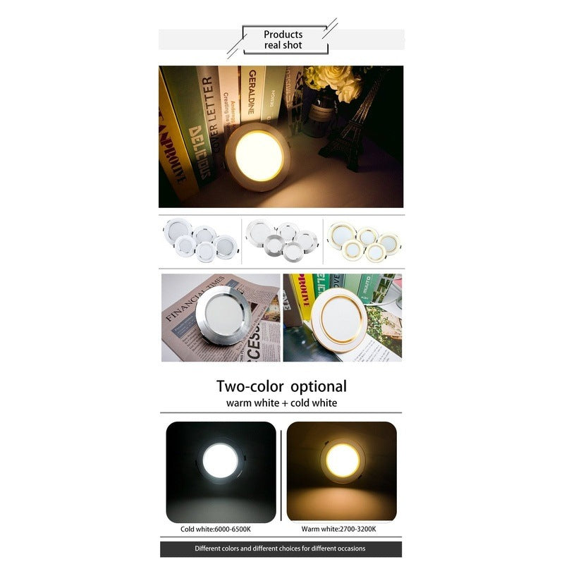 LATTUSO- 10pcs/lot LED Ceiling Lamp Downlight | 5W-18W Warm/White/Cold optional.