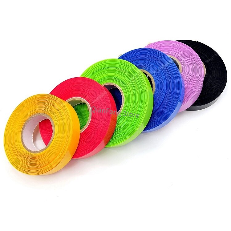 10M/roll PVC Heat Shrink Tube 30mm diameter/ Multicolor optional.