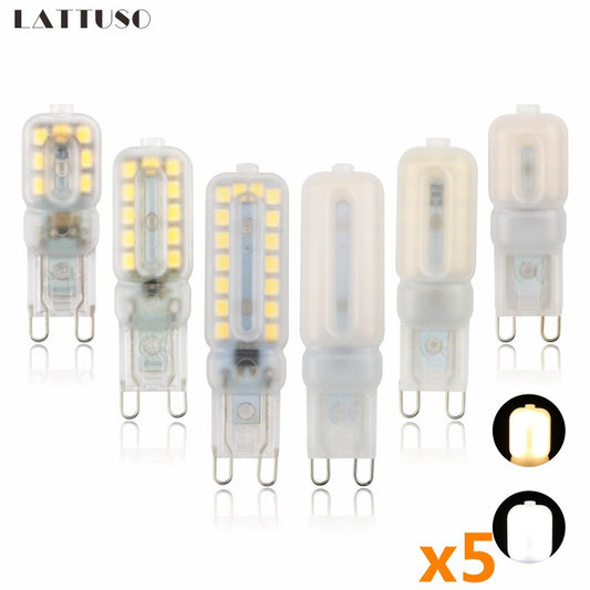 LATTUSO- 5pcs/lot G4 G9 LED Lamp SMD2835 | 3W 5W 7W optional.