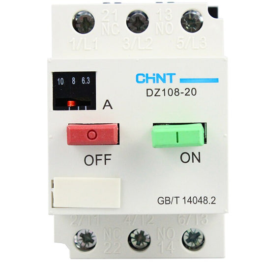 motor protection circuit breaker,CHINT- Original Motor Circuit Breaker| DZ108-20/211 380V 0.4A up to 20A
