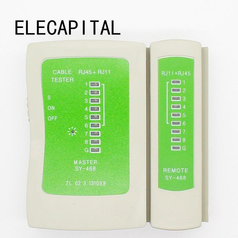 Professional RJ45 RJ11Cat5 Cat6 LAN Cable Tester Handheld Network Cable Tester Wire Telephone Line Detector Tracker Tool kit.