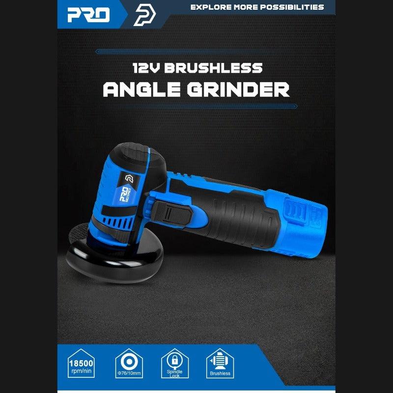 PROSTORMER- 12V Mini Brushless Angle Grinder Cordless| AU/US/EU/UK Plug Optional.
