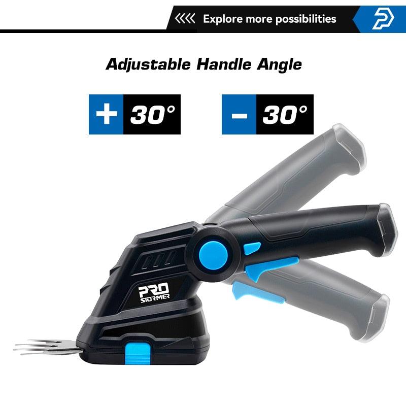 PROSTORMER- 2 in 1 Electric Hedge Trimmer| Cordless 3.6V USB Lawn Mower.