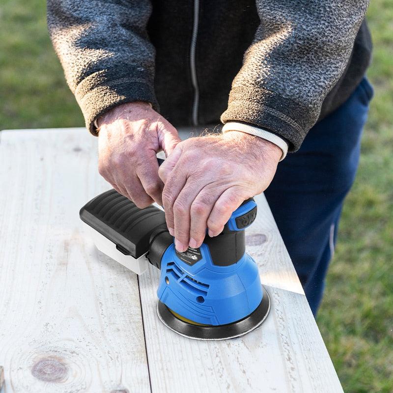 PROSTORMER- 300W Random Orbital Electric Sander Machine| with 21Pcs 125mm Sandpapers.