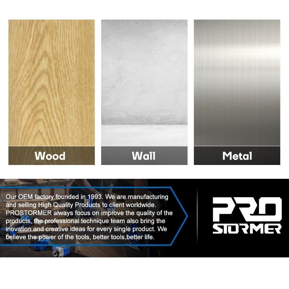 PROSTORMER- 300W Random Orbital Electric Sander Machine| with 21Pcs 125mm Sandpapers.