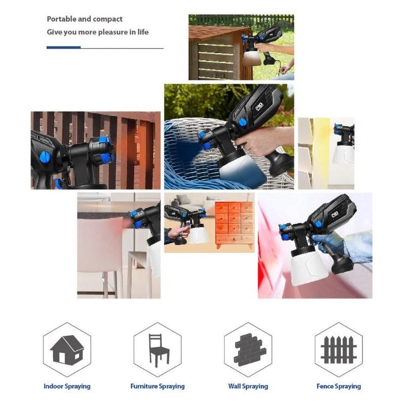 PROSTORMER- 600W Electric Spray Gun with 4 Nozzle| AU/US/EU/UK Plug Optional.