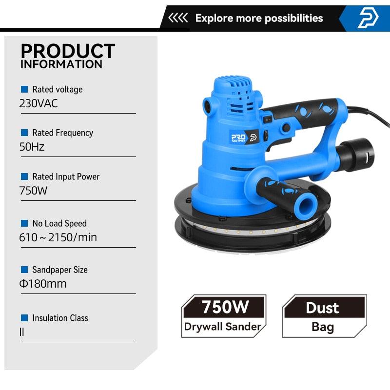 PROSTORMER- 750W Wall Polishing Machine| Grinding Portable AU/EU/UK Plug Optional.