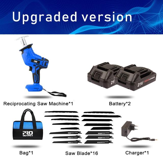 PROSTORMER- Cordless Reciprocating Saw 21V| AU/US/EU/UK Plug Optional.