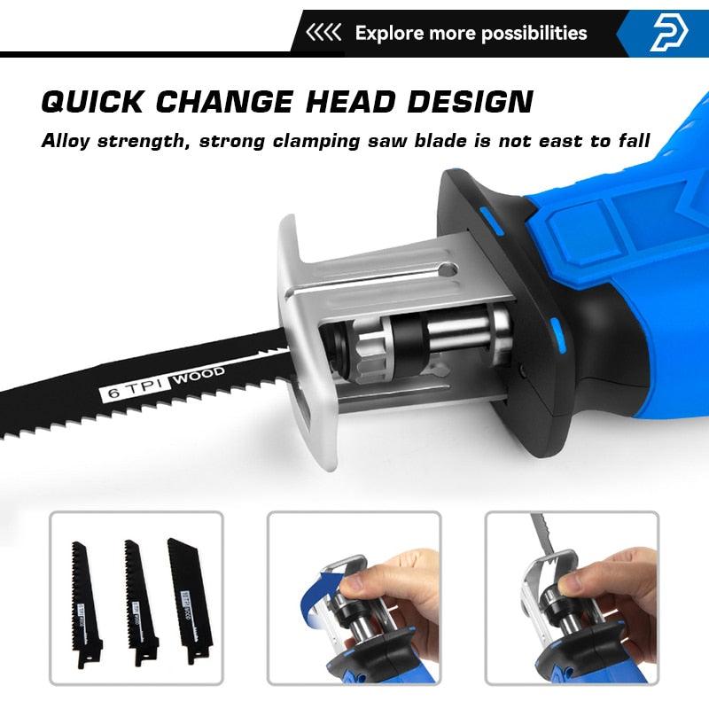 PROSTORMER- Cordless Reciprocating Saw 21V| AU/US/EU/UK Plug Optional.