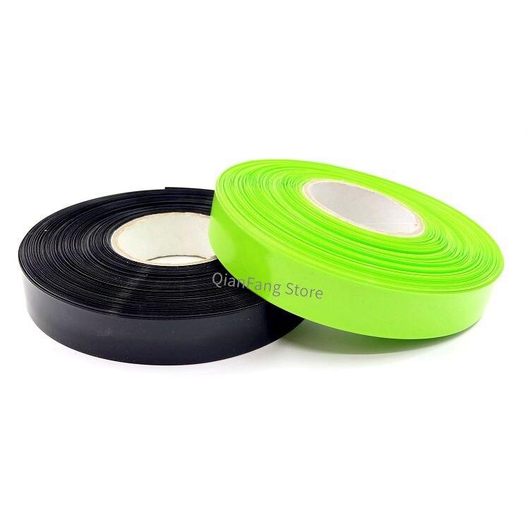 PVC Heat Shrink Tube 32mm Width Blue Multicolor Shrinkable Cable Sleeve Sheath Pack Cover for 18650 Lithium Battery Film Wrap.