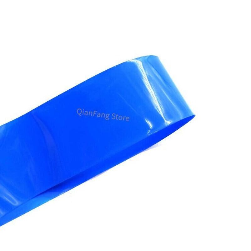 PVC Heat Shrink Tube 52mm Width Blue Multicolor Shrinkable Cable Sleeve Sheath Pack Cover for 18650 Lithium Battery Film Wrap.
