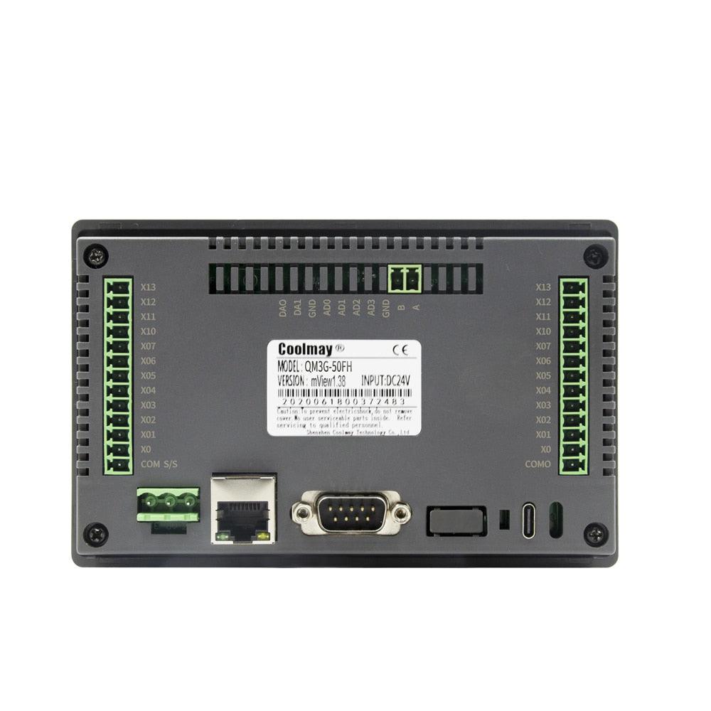 QM3G-50FH  5 Inch HMI PLC Combo Programmable Logic Controller with Touch Panel.