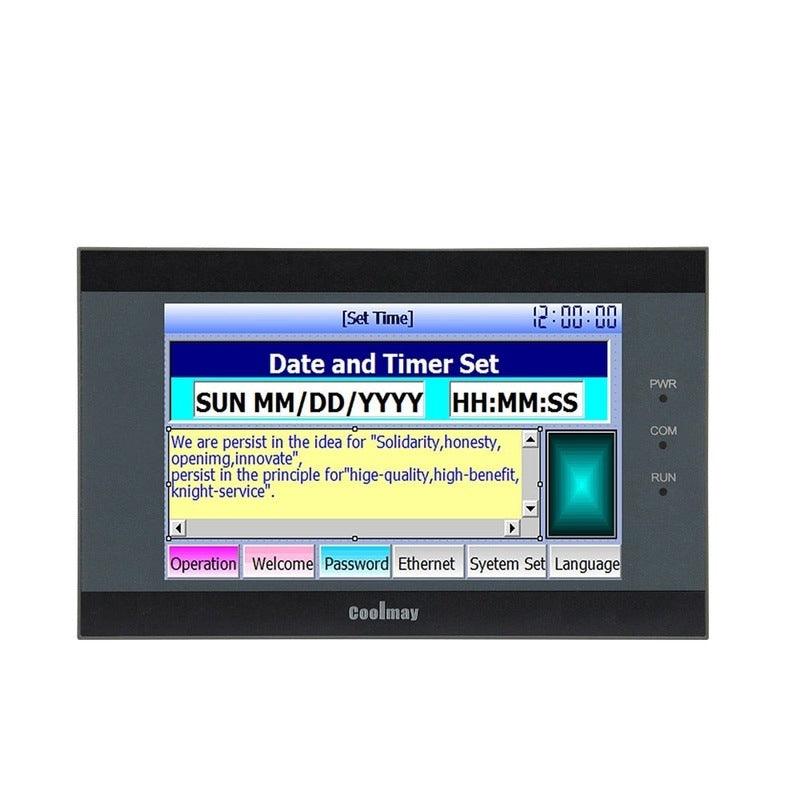 QM3G-50FH  5 Inch HMI PLC Combo Programmable Logic Controller with Touch Panel.