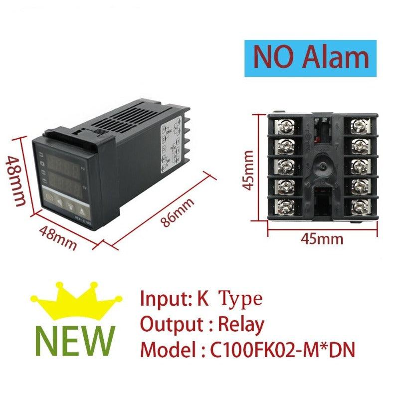 REX-C100 PID Intelligent Temperature Controller Universal REX-C100 Thermostat SSR Relay output Universal K PT100 J Type Input.