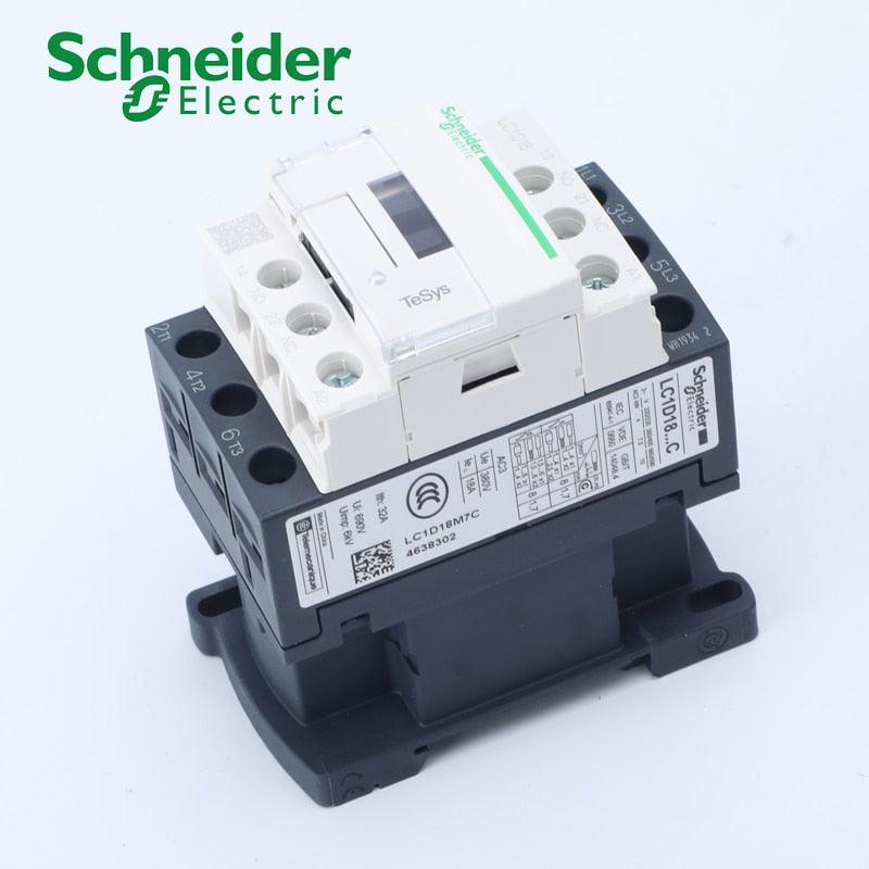 Schneider Electric 3P 18A AC Contactor LC1D18M7C LC1D18CC7C LC1D18B7C.