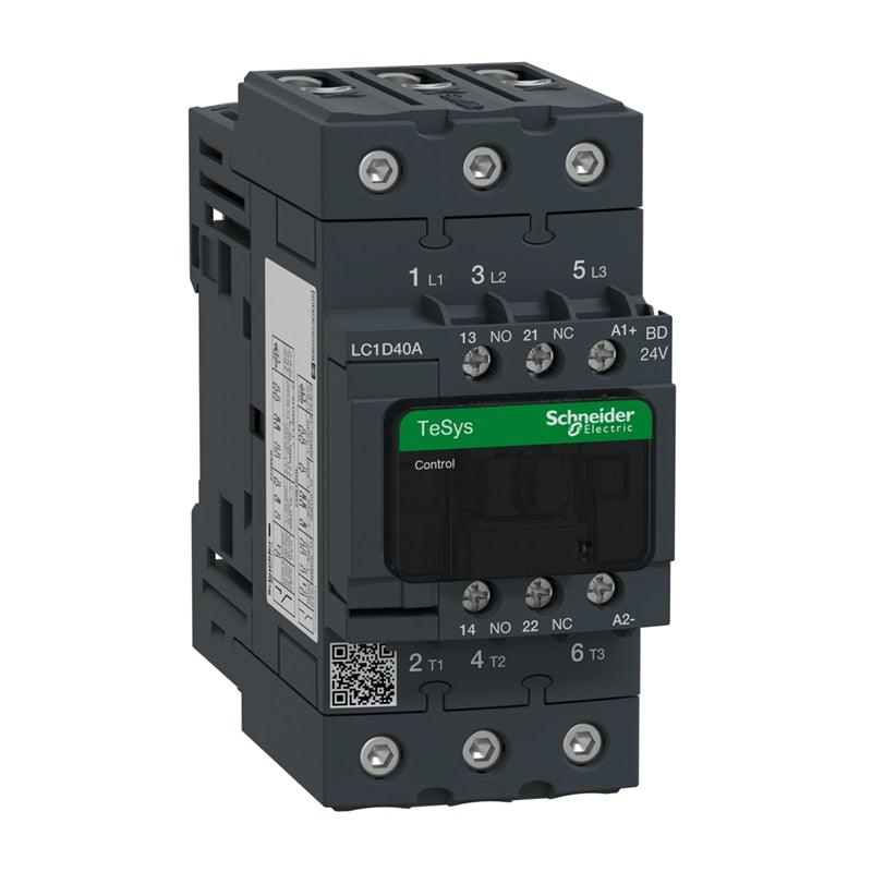 Schneider-electric 3P 40A DC Contactor LC1D40ABD Coil Voltage 24VDC.