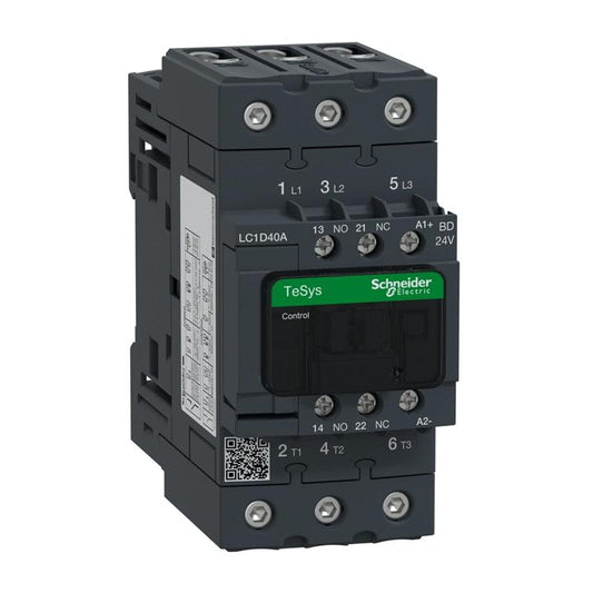 Schneider-electric 3P 40A DC Contactor LC1D40ABD Coil Voltage 24VDC.