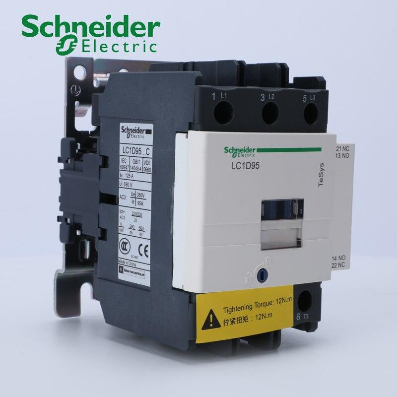 Schneider Electric 3P 80A 95A AC Contactor LC1D80M7C LC1D80E7C LC1D80F7C LC1D80Q7C LC1D95M7C LC1D95E7C LC1D95F7C LC1D95Q7C.