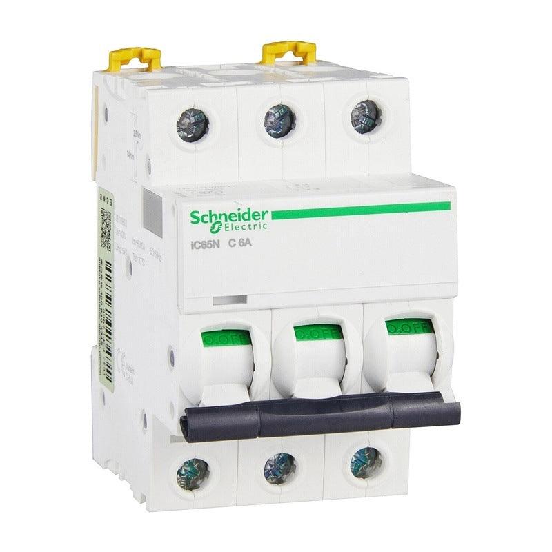Schneider Electric Acti9 IC65N 3P 6A 10A 16A 20A 25A 32A 40A 50A 63A Miniature Circuit Breaker C Curve MCB.schneider electric ic65n